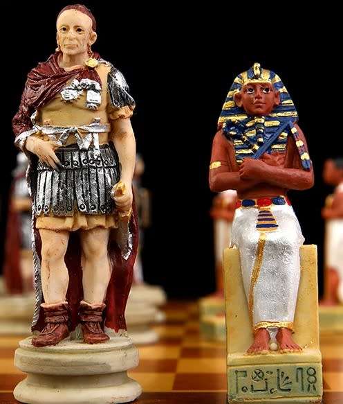 Egyptian-Roman Themed Luxury Chess Set - NO BOARD