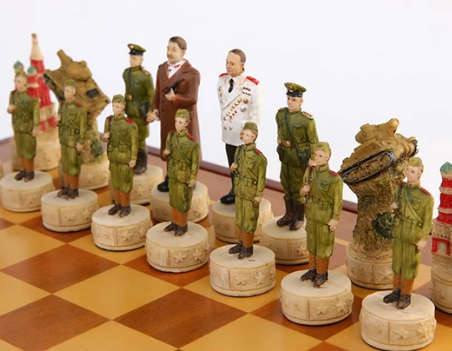 Stalin vs Germany World War II Character themed chess game