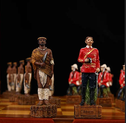 Zulu War Character themed chess game