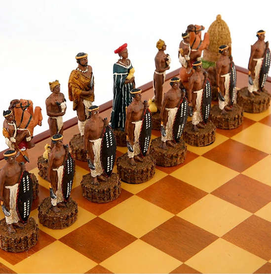 Zulu War Character themed chess game