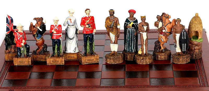 Zulu War Character themed chess game