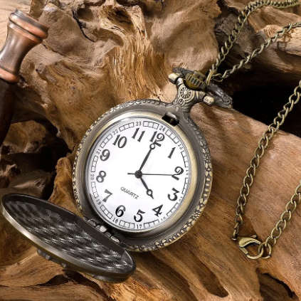 Retro Motorcycle  Pocket Watch - Globe