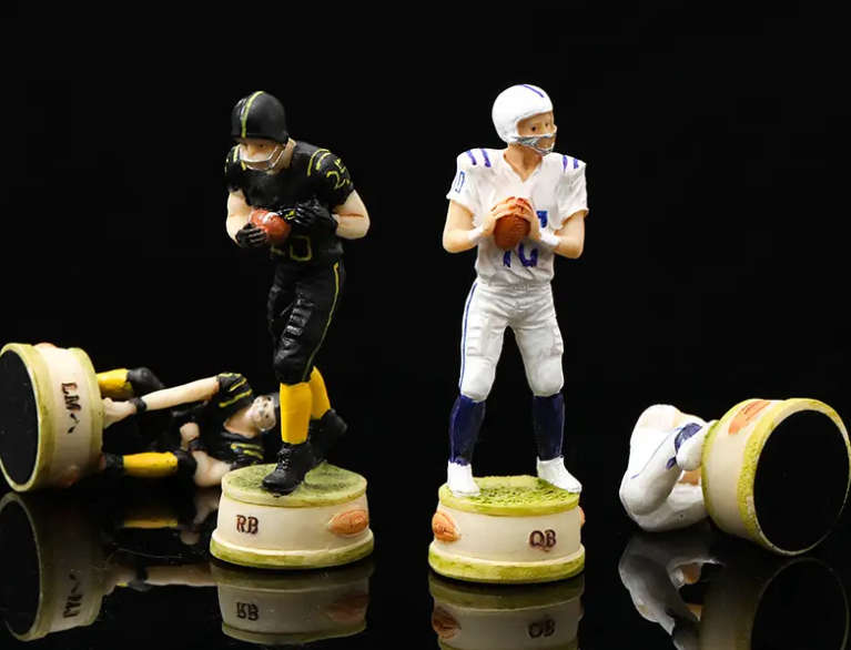 Foot Ball Character themed chess game only chess pieces