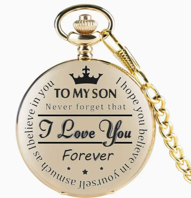 To My Son Pocket Watch