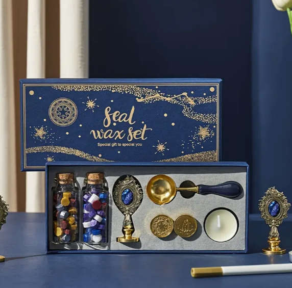 Wax Seal Stamp Kit Envelope Sealing Wax With Box
