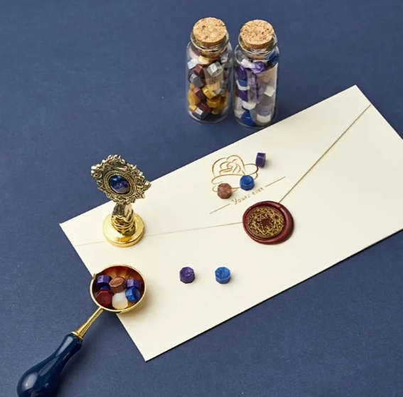 Wax Seal Stamp Kit Envelope Sealing Wax With Box