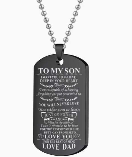 Dad to Son Pendant
