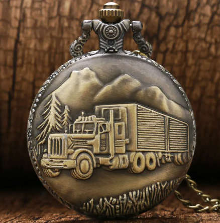 Truck Pocket Watch