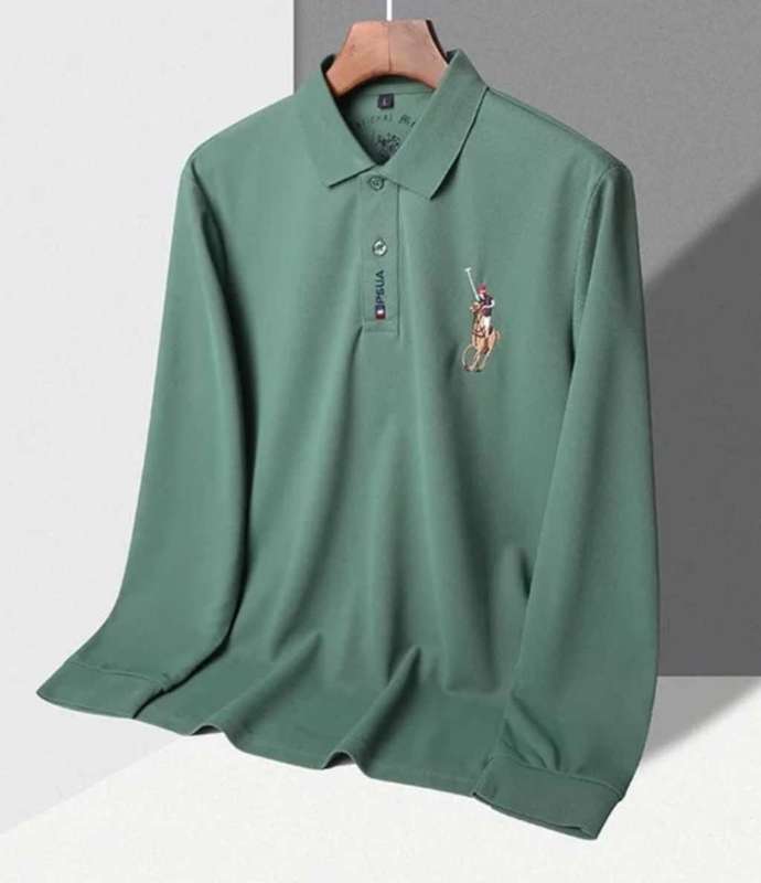 Polo Long Sleeve Shirt  Green