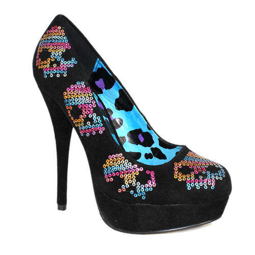 IRON FIST HEELS - SUGAR HICCUP PLATFORM MULTI - SIZE 9 (W/H)