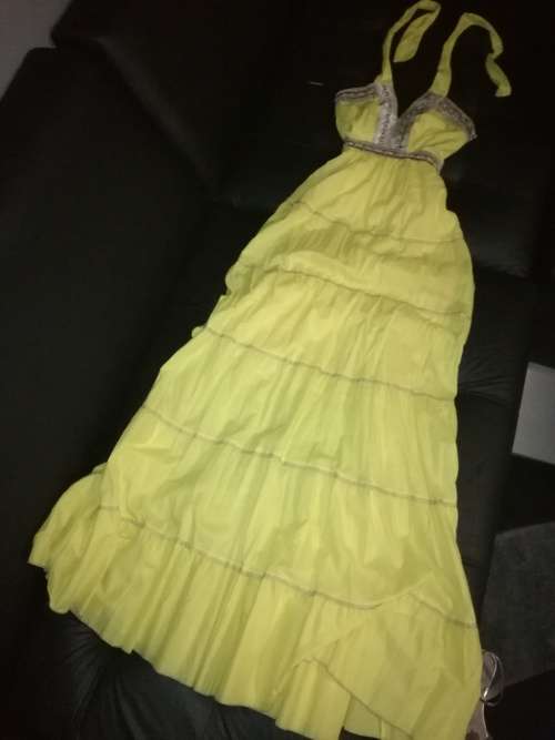 Grecian Canary Yellow dress