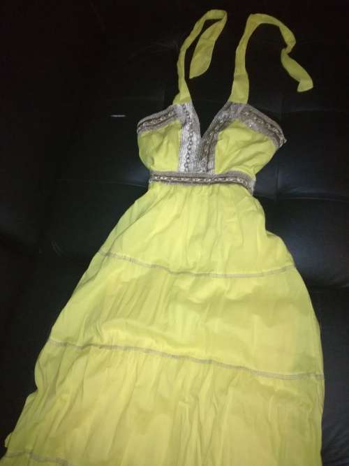 Grecian Canary Yellow dress