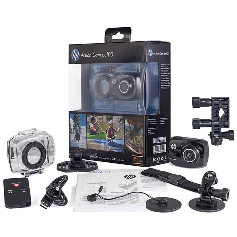 HP Action Cam ac100 Waterproof Video Camera with 2.4-Inch LCD