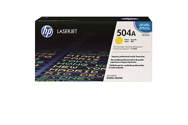 HP 504A (CE251A) Yellow Original LaserJet Toner Cartridge