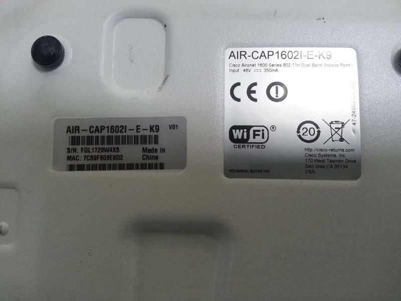 Cisco Aironet 1600 Series - Dual Band Access Point AIR-CAP 16021-E-K9