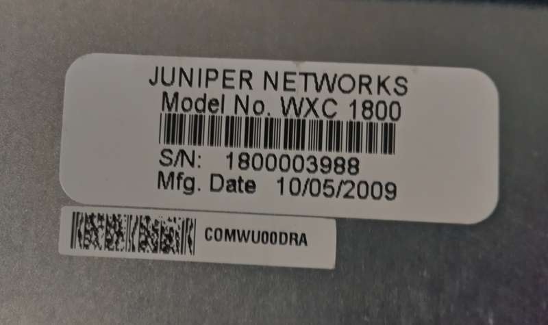 Juniper Application Acceleration Platiform WXC 1800