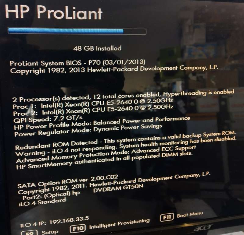 HP ProLiant DL380p G8 Gen8 Server 2x Xeon E5-2640 @2.50GHz 48GB
