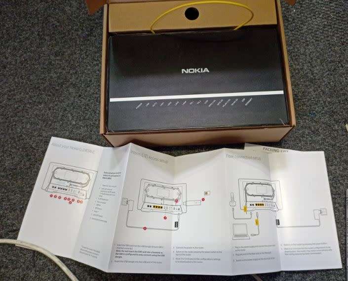 Nokia G-240W C Fibre modem (built in SFP) + router with 2x USB and VoIP support