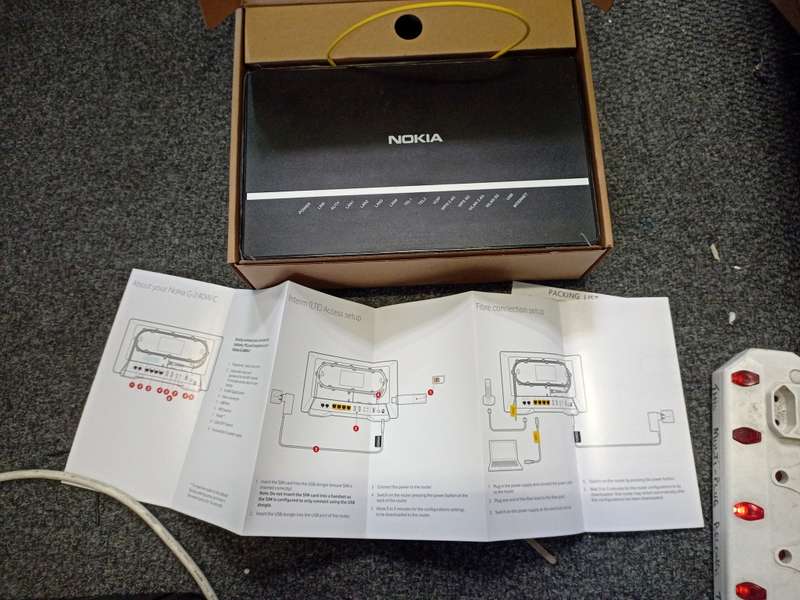Nokia G-240W C Fibre modem (built in SFP) + router with 2x USB and VoIP support