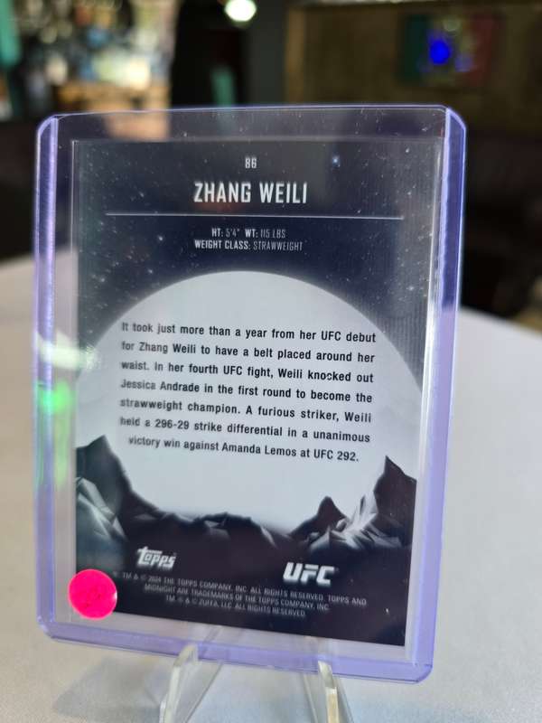 2024 TOPPS UFC MIDNIGHT - Zhang Weili - 86