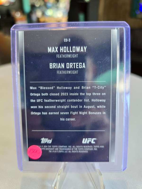 2024 TOPPS UFC MIDNIGHT - Constellations - Max Holloway - Brian Ortega - 76/99 CD-3