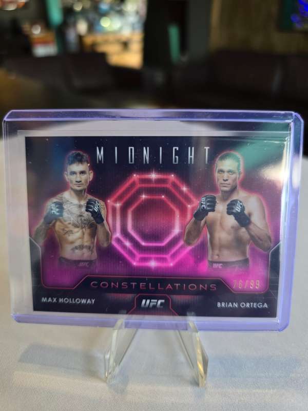 2024 TOPPS UFC MIDNIGHT - Constellations - Max Holloway - Brian Ortega - 76/99 CD-3