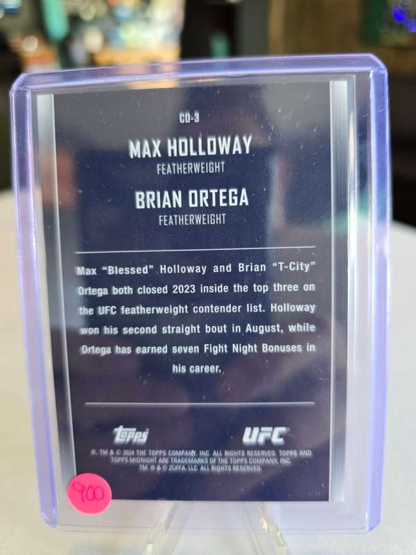 2024 TOPPS UFC MIDNIGHT - Constellations - Max Holloway - Brian Ortega - Moonbeam CO-3