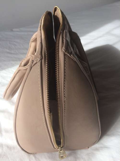Beige Barrel Bag by Sissy Boy