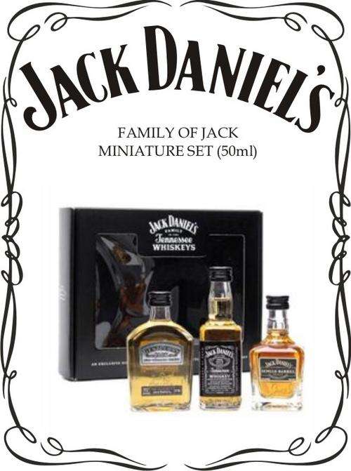 Jack Daniels Family of Jack Miniature Set (50ml)