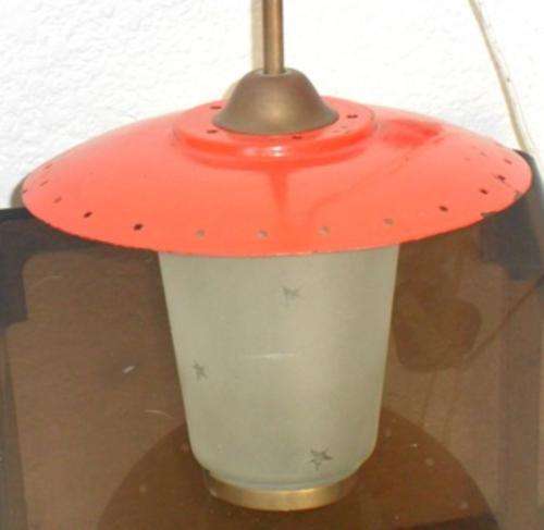 Retro 1950s "Chalwyn" ceiling light, made in England
