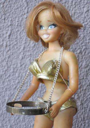 Rare Retro Vinyl Bikini Girl Drink Mixer by Poynter Products, Cincinnati c1969