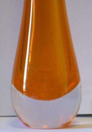 Retro 1960s Whitefriars cased glass bud vase