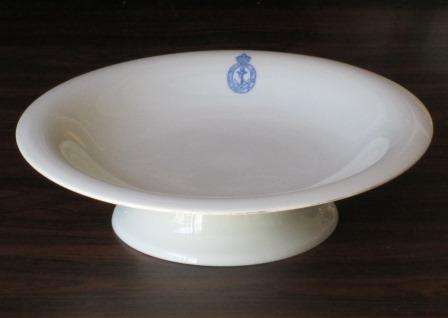 Bone china fruit bowl made by Coalport for the Royal Navy for use during the Queen's Coronation