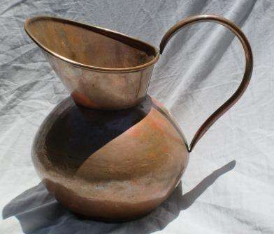 Large vintage copper De Klerk jug