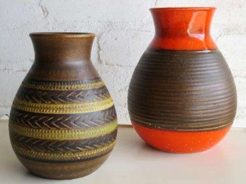 Pair of retro mid century West German vases by Dumler & Breiden