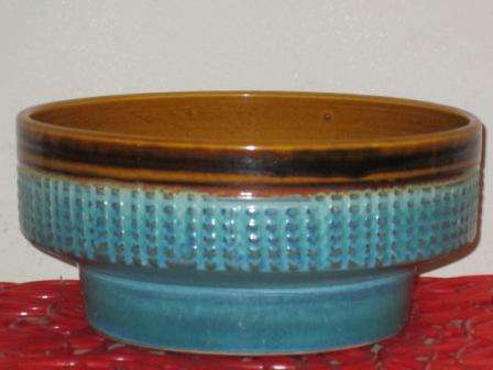 Large retro West German fruit bowl