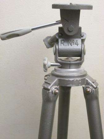 Vintage Gitzo France professional heavy duty  70 cm - 176  cm large format tripod with a no. 4 head