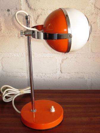 Retro vintage 1960s eyeball desk lamp