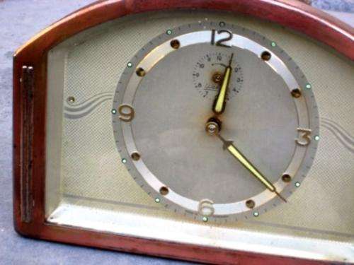 Very RARE Art Deco alarm clock by Wehrle of Germany