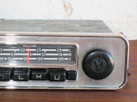Super RARE vintage VW Blaupunkt Emden III classic car chrome car radio c1961 - 1962