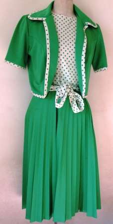 Retro 1970s, "Jane Milano" dress and jacket, size: 38 - 97 cm