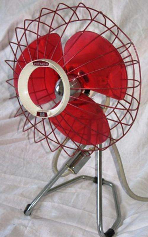 Vintage, Retro, Hitachi desk fan, perfect working order (38.5 x 24 x 18 cm)