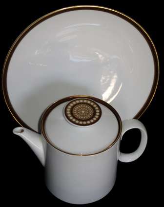 Retro 1960s "Thomas" tea pot and cake plate, made in Germany