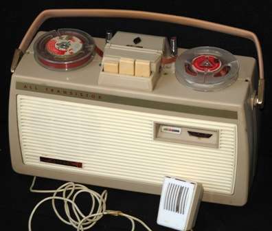 Retro, 1960s, "Siera" all transistor reel to reel tape recorder, made in Holland