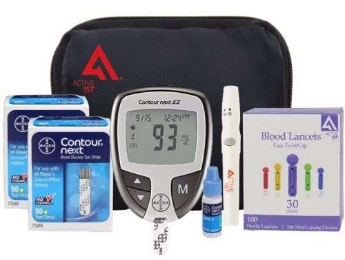Top Rated Complete DIABETES Testing Kit by active1st Bayer Contour Next. New in Box.