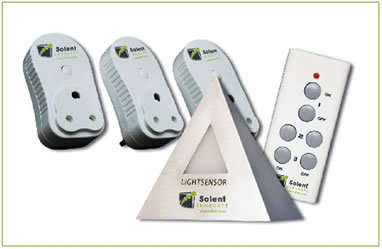 The Twilight Automatic 3 Light Switch With Remote - Extra protection for your home!