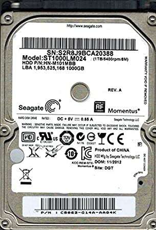 Seagate 1TB 2.5` Laptop hard drives