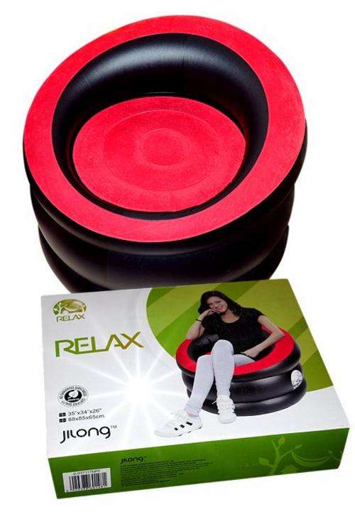 """"""IDEAL FOR DECEMBER HOLIDAY"""""".JILONG INFLATABLE FLOCKED CHAIR.. BEST OFFER EVER!!!!!!!!!!!!