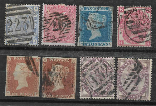 GB QV Lovely Mix of VFU QV's  SG14 - 8 - 66 -157 - 103 etc  - CV R10,400! See below