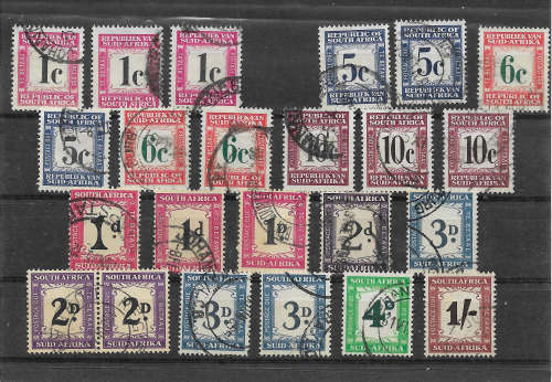 Union & Rep Postage Due mix of fine used - Unchecked Nice study lot - min CV R1010